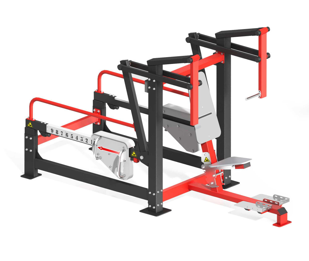 Уличный силовой тренажер для жима от себя